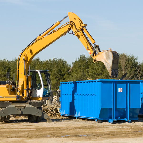 are there any restrictions on where a residential dumpster can be placed in Irvine